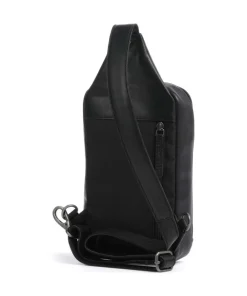 The Chesterfield Brand Fusion Salla Sling bag nylon, leather black Clearance