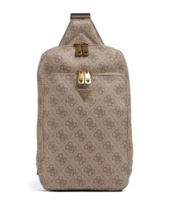 Guess Milano Sling bag imitation leather beige Discount