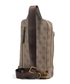 Guess Milano Sling bag imitation leather beige Discount