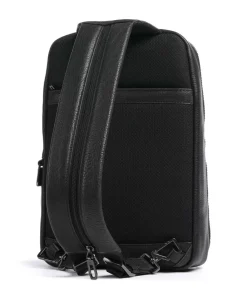 Piquadro Wollem Sling bag 10″ grained cow leather black Sale